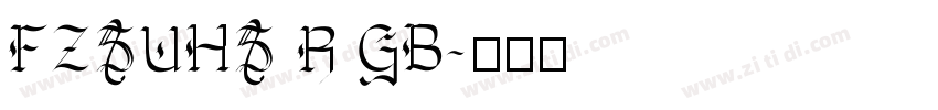 FZSUHS R GB字体转换